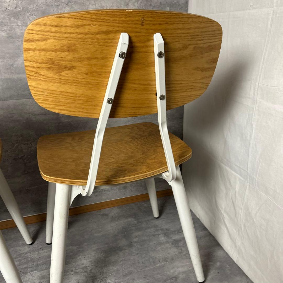ダイニングチェア　ナチュラル　ホワイト　学習椅子　北欧