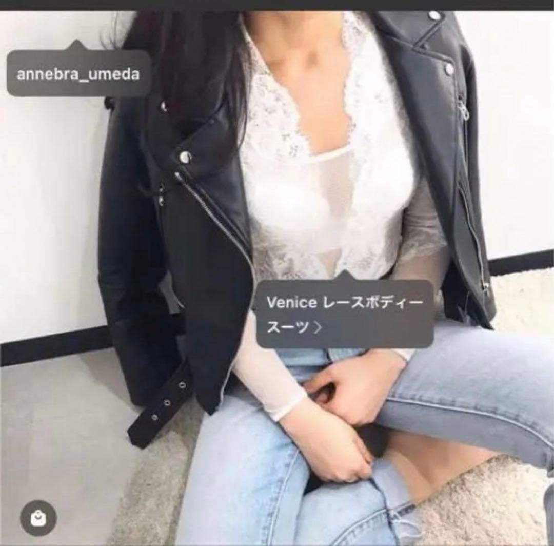 仮専用【ANNEBRA Venice黒レーステディ+ベロアショーツ】アンブラ