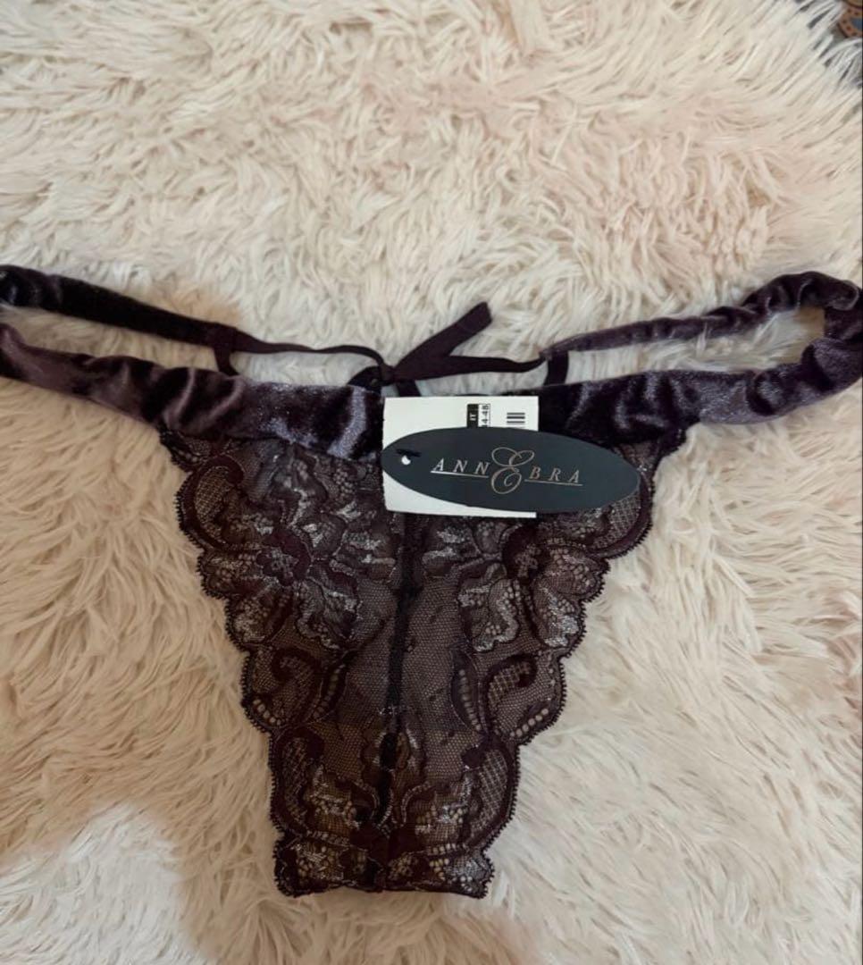 仮専用【ANNEBRA Venice黒レーステディ+ベロアショーツ】アンブラ