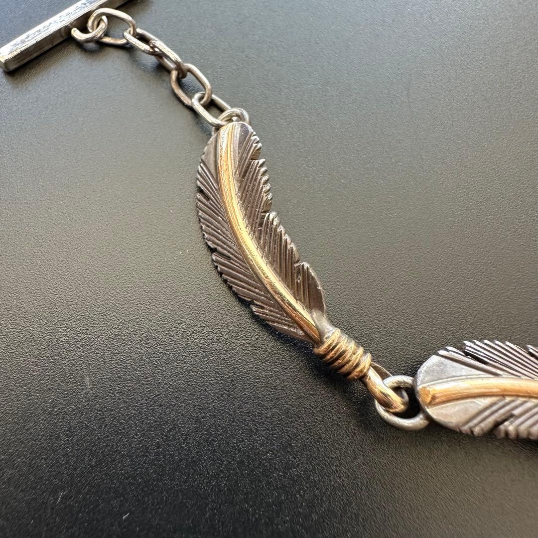 Navajo Harvey Mace 4連フェザーブレスレット