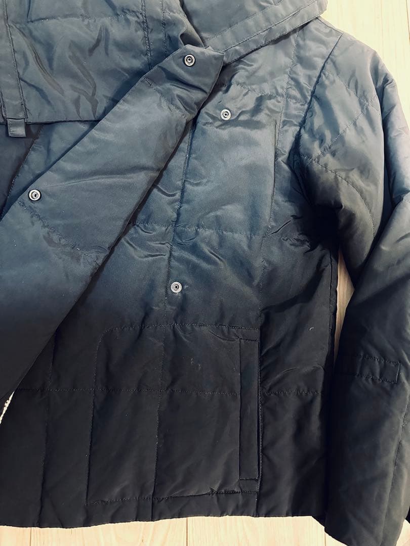 マックスマーラMaxMaraweekend☆軽量ショールカラーダウンジャケット黒