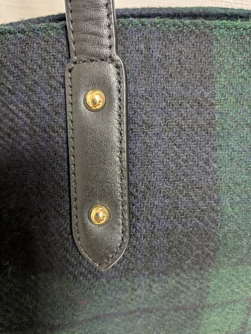 美品　Brooks Brothers ウール　タータン　トートバッグ