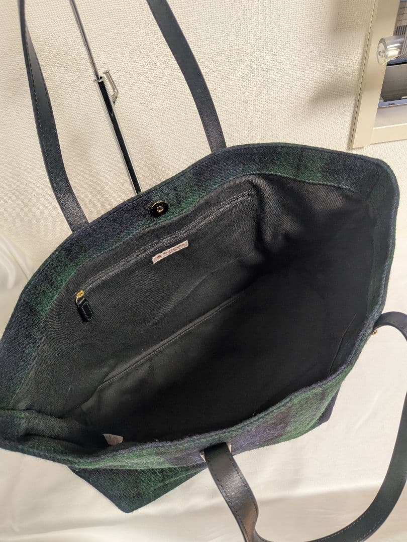 美品　Brooks Brothers ウール　タータン　トートバッグ