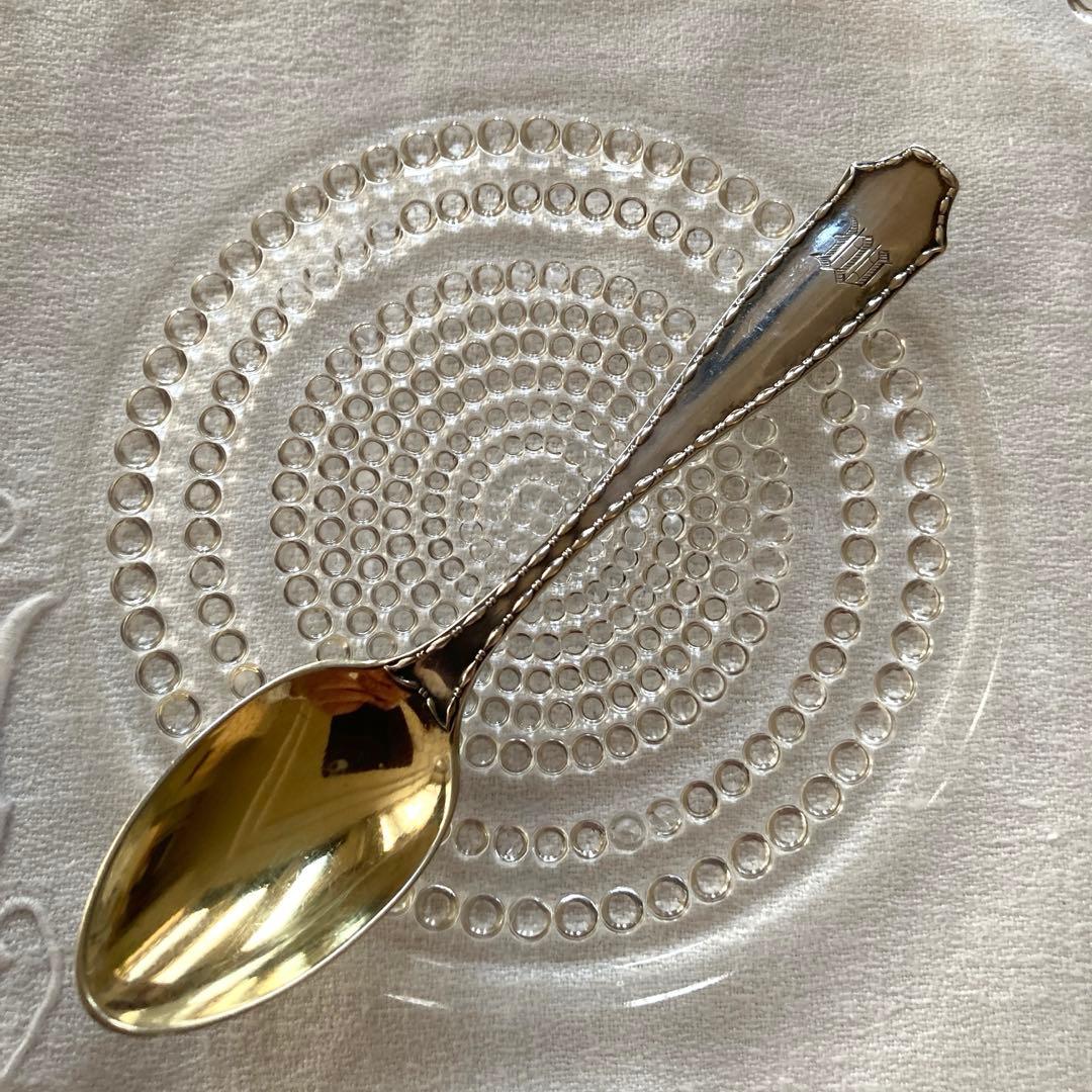 純銀　鍍金　Tiffany スプーンMarquise