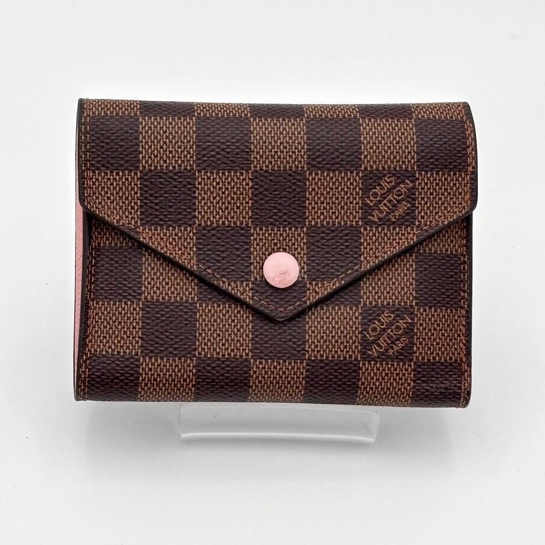 ルイヴィトン ポルトフォイユ ヴィクトリーヌ ダミエ 三つ折り財布 正規品