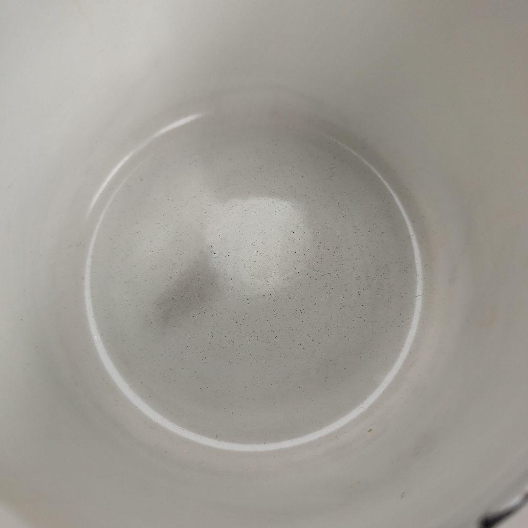 フィネル　ホーロー　ポット　アンティーク 花柄 鍋　Finel 北欧　黄色