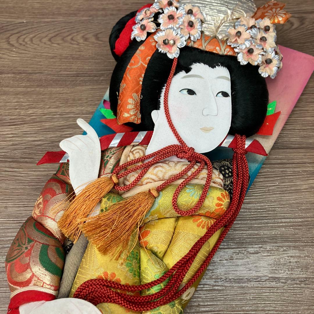 E-5 昭和レトロ 正月飾り 押絵羽子板 伝統工芸品 扇 縁起物 お正月 飾り