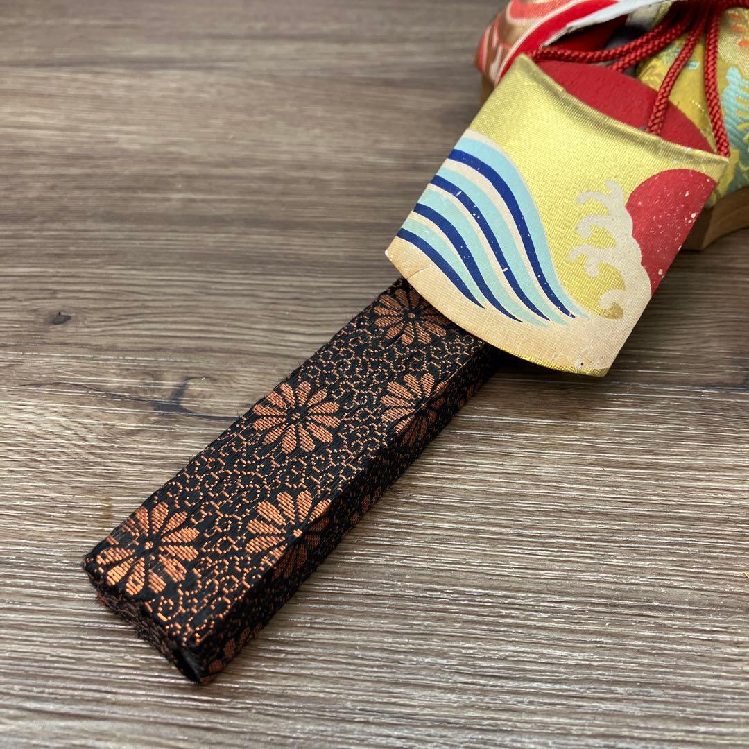 E-5 昭和レトロ 正月飾り 押絵羽子板 伝統工芸品 扇 縁起物 お正月 飾り