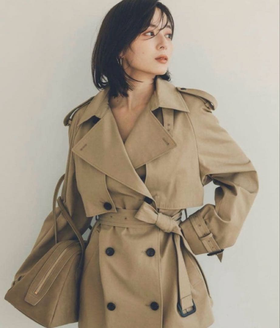 ソウ　新品未使用　アニュアンス　ハーフオーバートレンチコート　Ｍサイズ