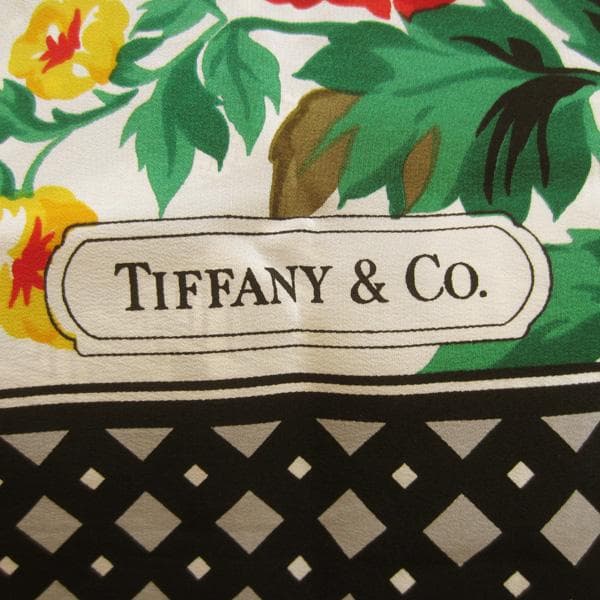 ゆ*ょ様 美品　TIFFANY&Co.／ティファニー★　花柄プリント　大判スカー
