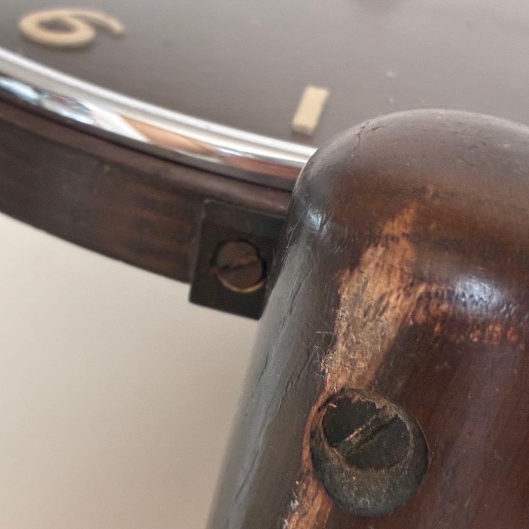 メンテ品 イギリス ヴィンテージ mec テーブルクロック 置き時計