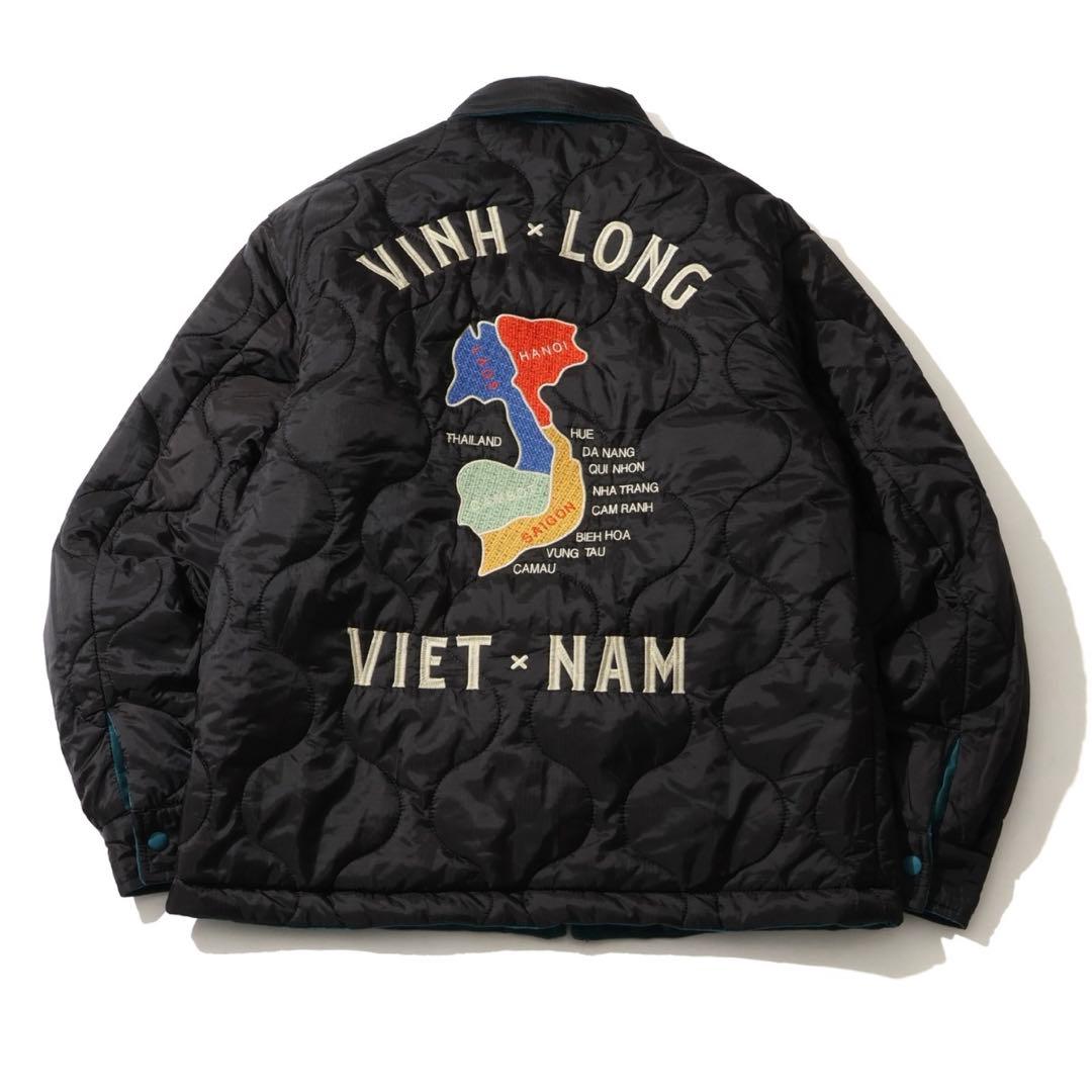 Houston ベトジャン リバーシブル 中綿 キルティング ベロア