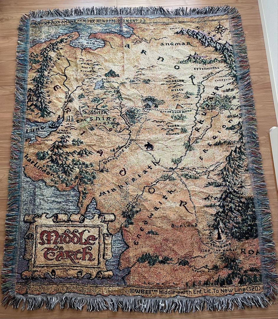B04014 ロードオブザリンク　中つ国 地図 マルチカバー　115x 148