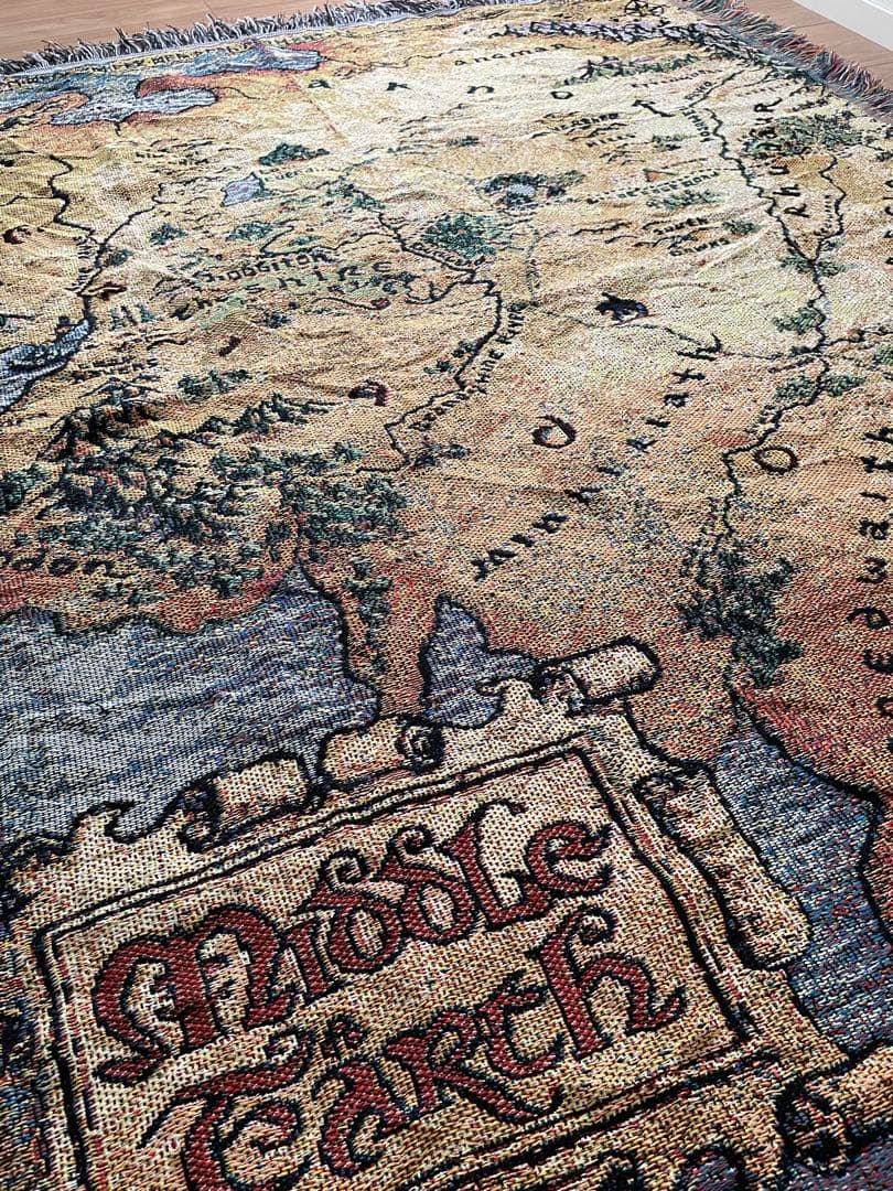 B04014 ロードオブザリンク　中つ国 地図 マルチカバー　115x 148