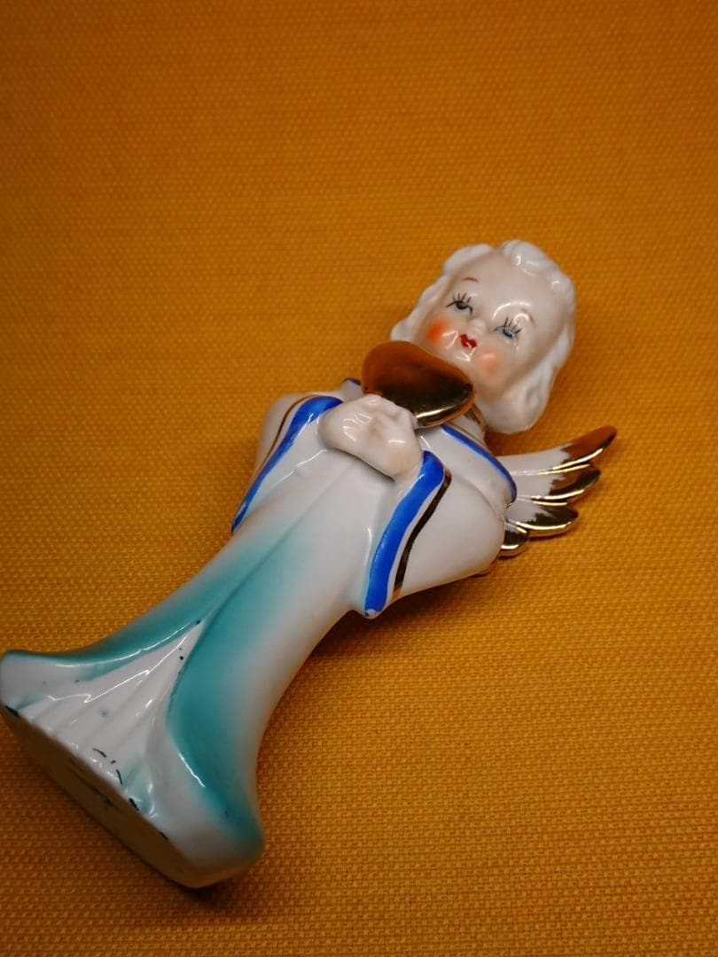 ビンテージ　人形　天使　陶器　置物　インテリア　工芸品　美術品　A2851