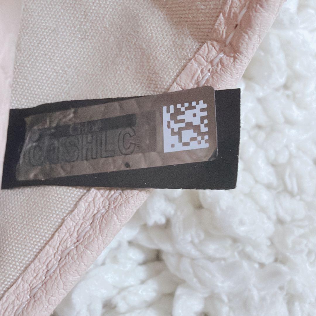 クロエ スモールトリフォールド ウォレット アルファベット 三つ折り財布 ピンク