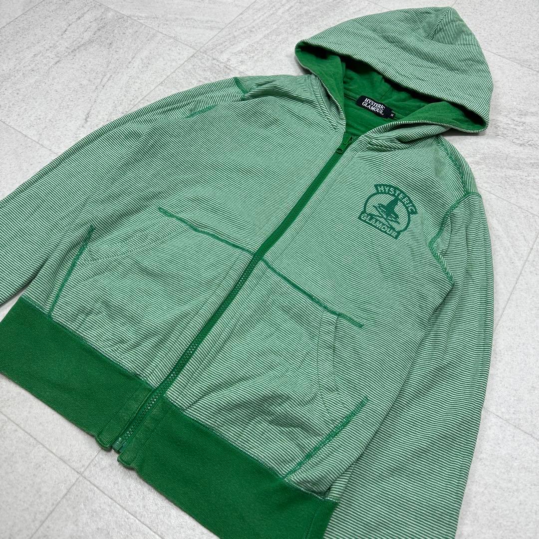 希少【ヒステリックグラマー】 ヒスガール リバーシブル パーカー ボーダー M