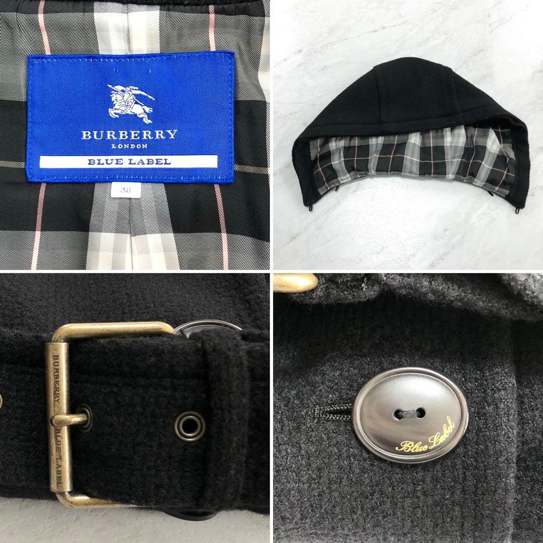 ✨美品✨バーバリーブルーレーベル トレンチコート ノバチェック アンゴラ混