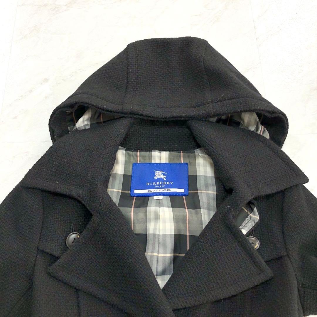 ✨美品✨バーバリーブルーレーベル トレンチコート ノバチェック アンゴラ混