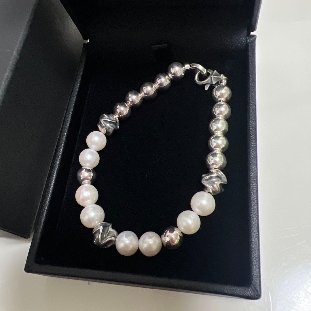 DEAL DESIGN パール シルバーブレスレット