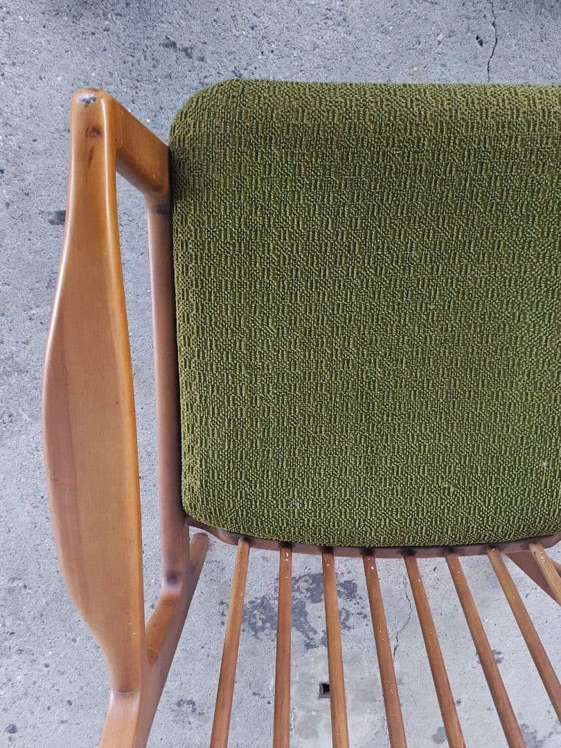 ②1960年代　カリモク　一人掛け　椅子　チェア　ソファ