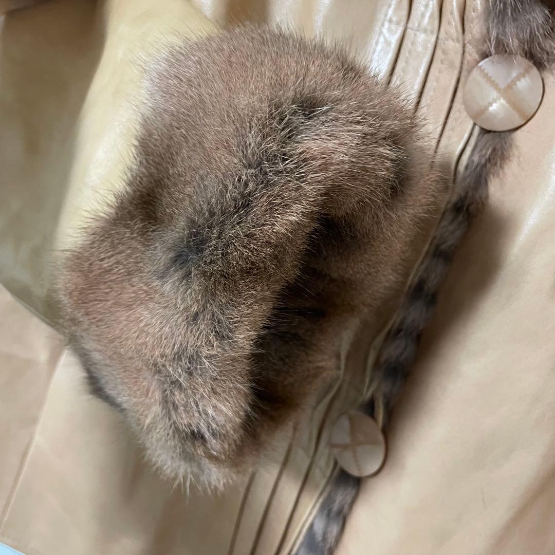 d*3様 美品 Jennifer Leonardi リバーシブル毛皮 ラムレザー