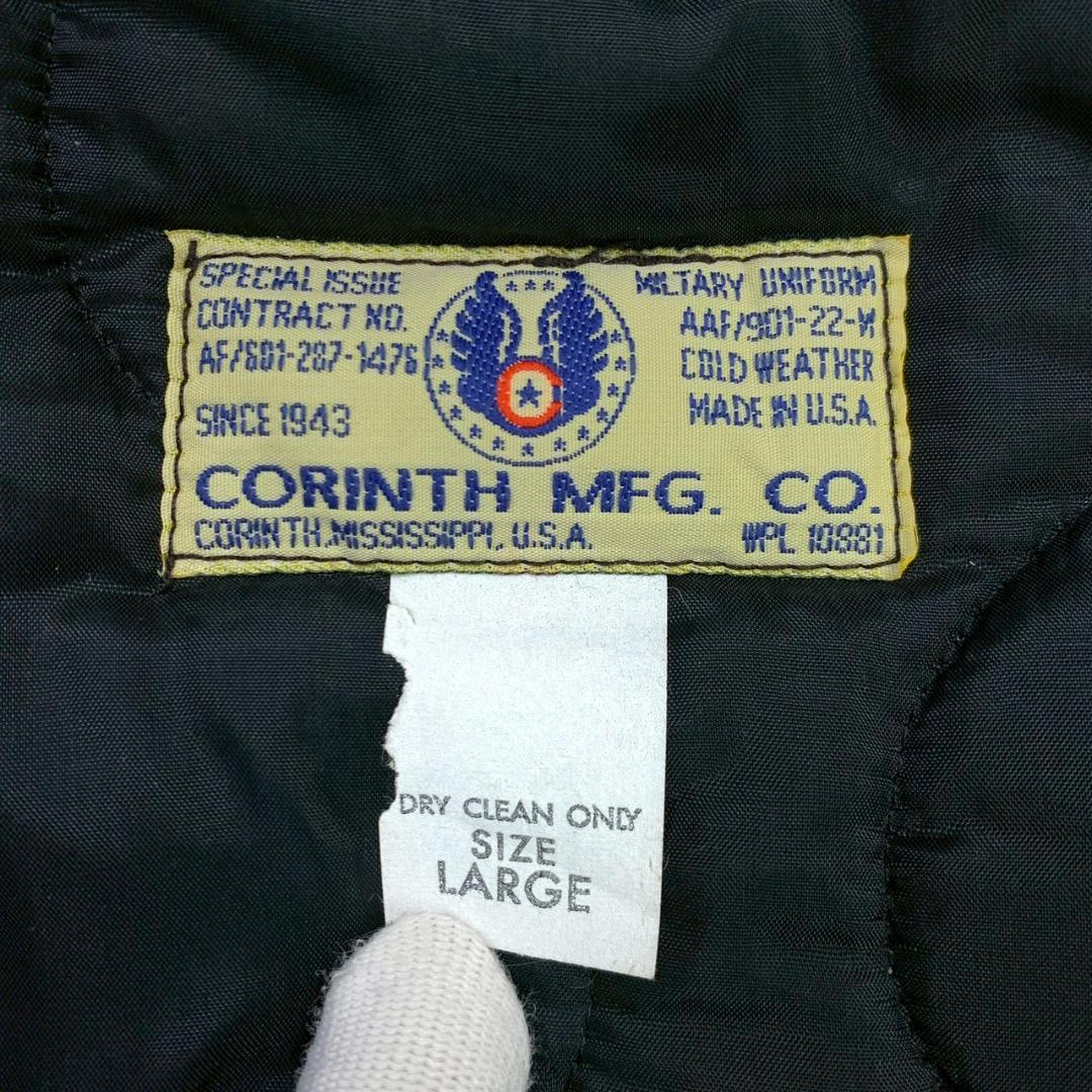 USA製★CORINTH N-2B コヨーテファー 短丈 ブラック L　D922