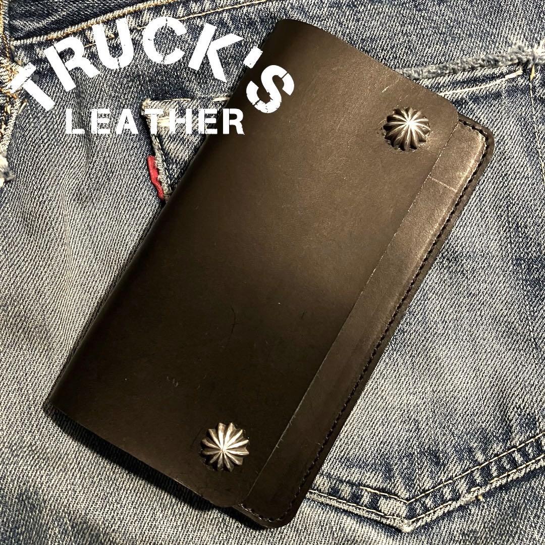 薄型ミドルトラッカーウォレット アポロコンチョ シルバー925 栃木レザー