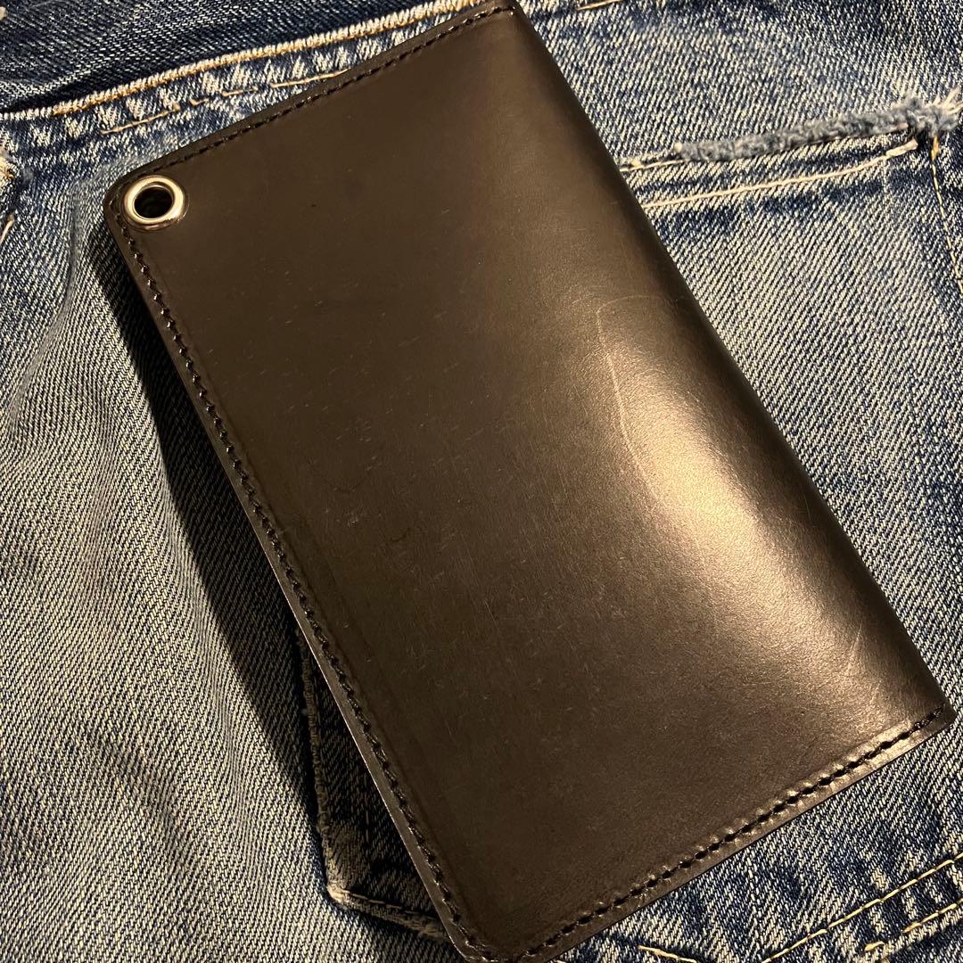 薄型ミドルトラッカーウォレット アポロコンチョ シルバー925 栃木レザー