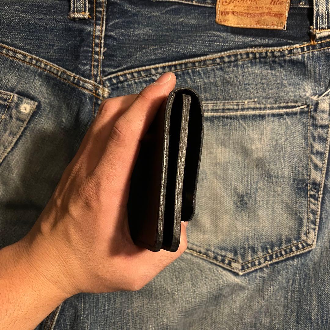 薄型ミドルトラッカーウォレット アポロコンチョ シルバー925 栃木レザー