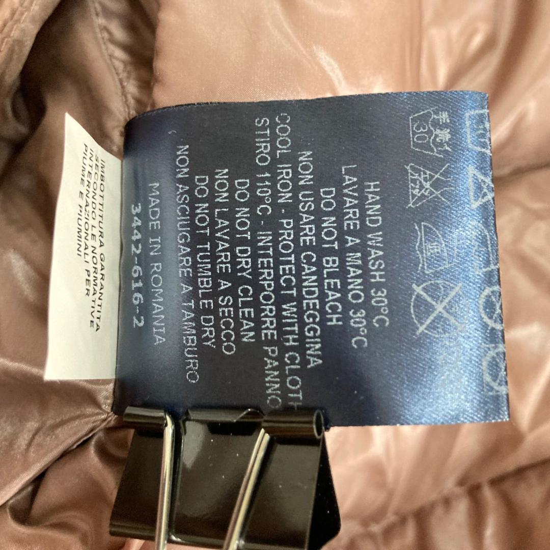 17426✨ヘルノ ボトルネック ジップ ダウンジャケット 38 M ピンク系