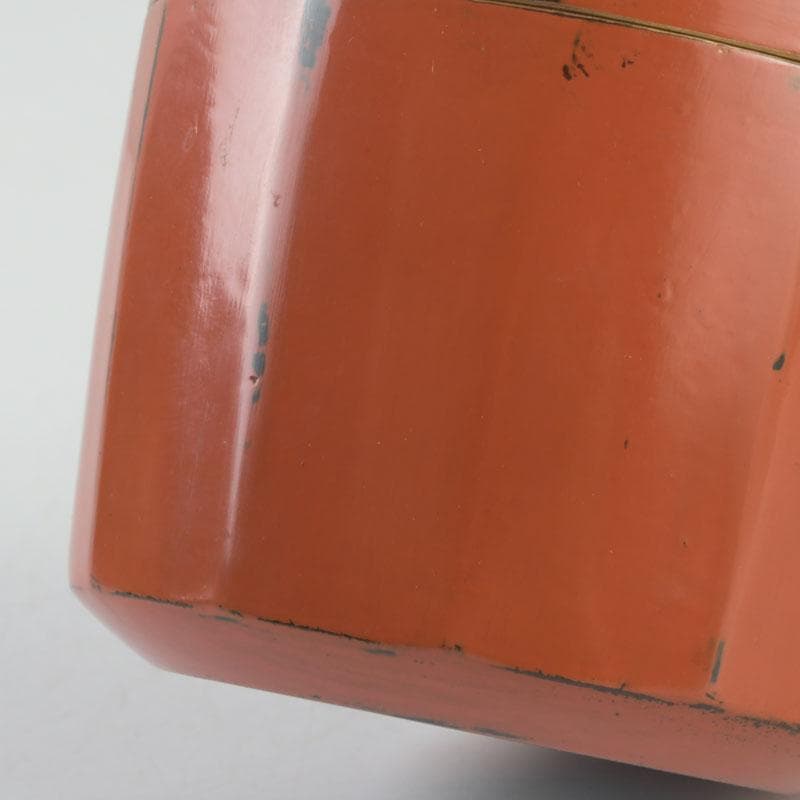 茶道具　村瀬治兵衛作　根來塗　内金溜　棗　共箱　V　9274