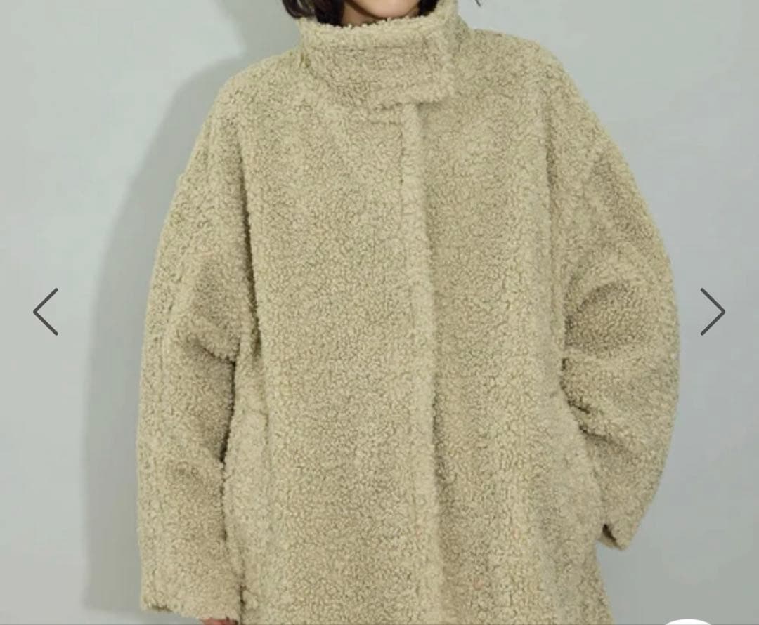 スタンドカラーボアコート アダムエロペ コート アウター