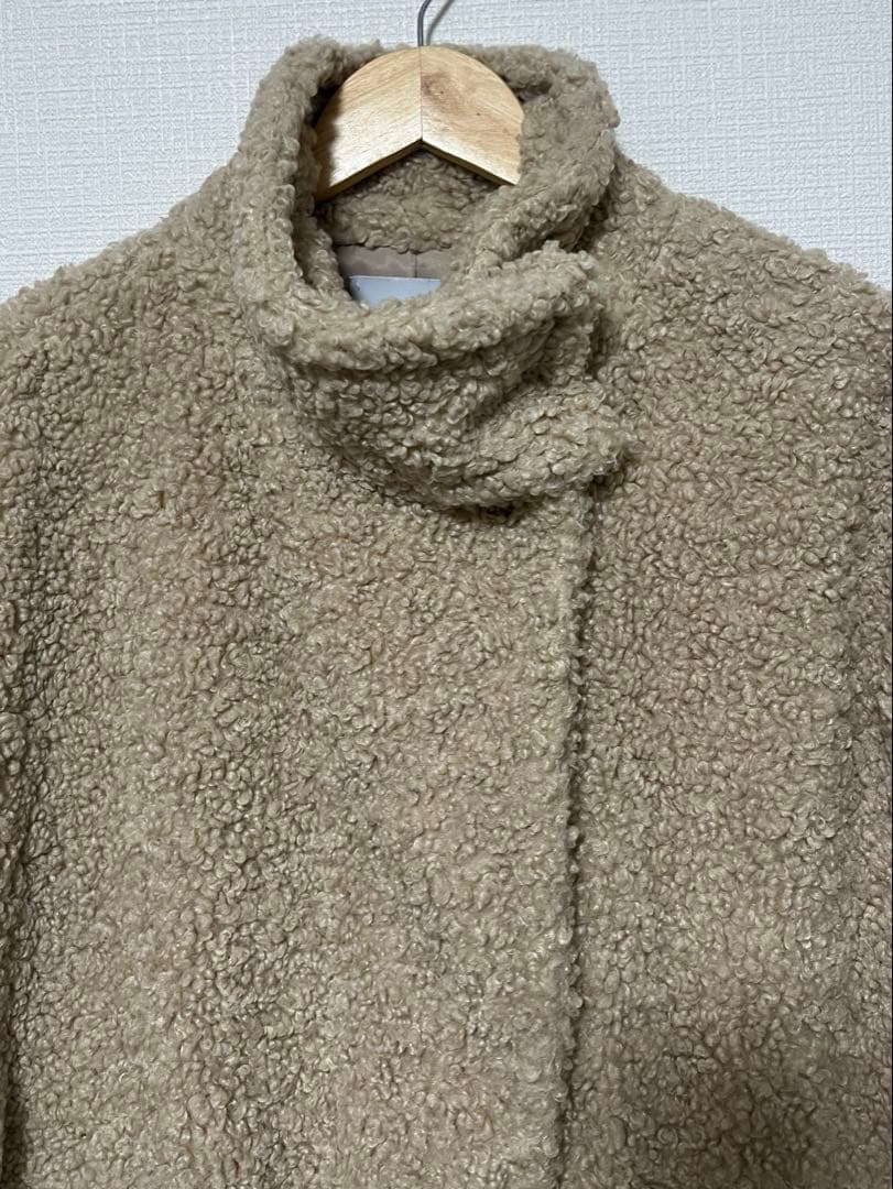 スタンドカラーボアコート アダムエロペ コート アウター