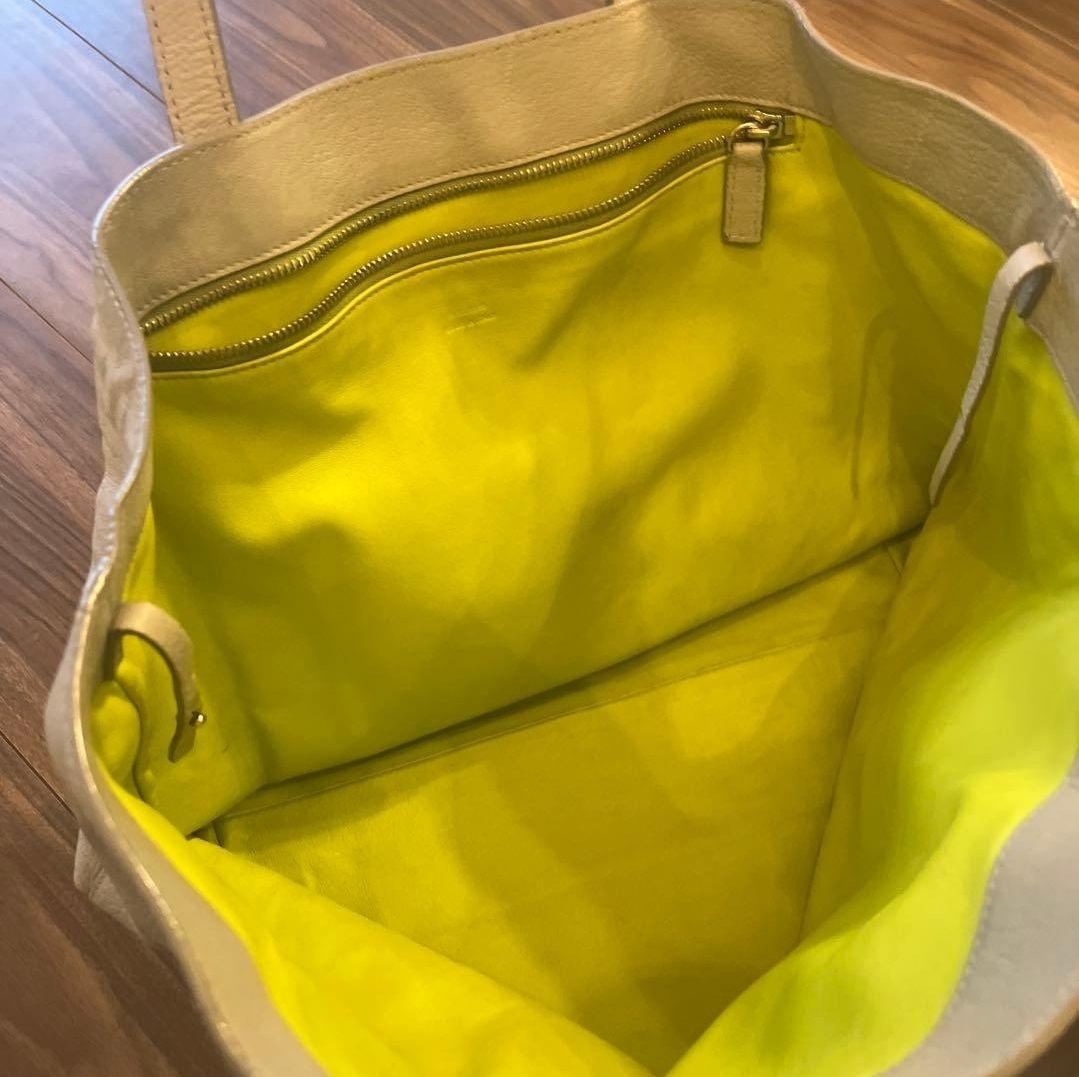 JIL SANDER ジルサンダー　フルレザートートバッグ　グレー　本革