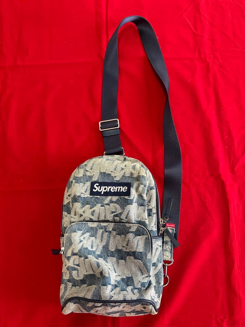 ★希少★人気★Supreme グラフィティ ボディバッグ　デニム