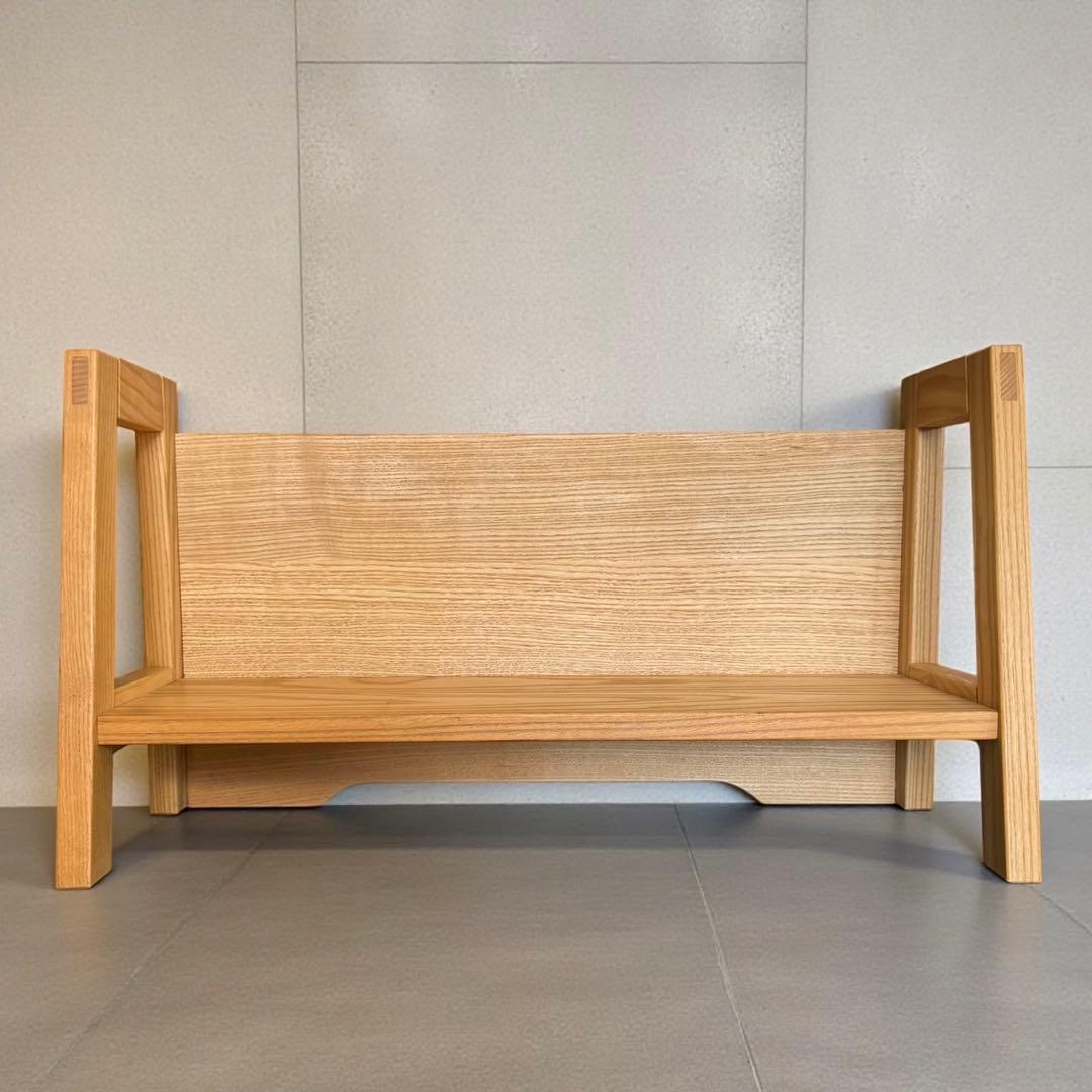 HR927 カリモク　karimoku 木製 ブックスタンド 本立て 天然木