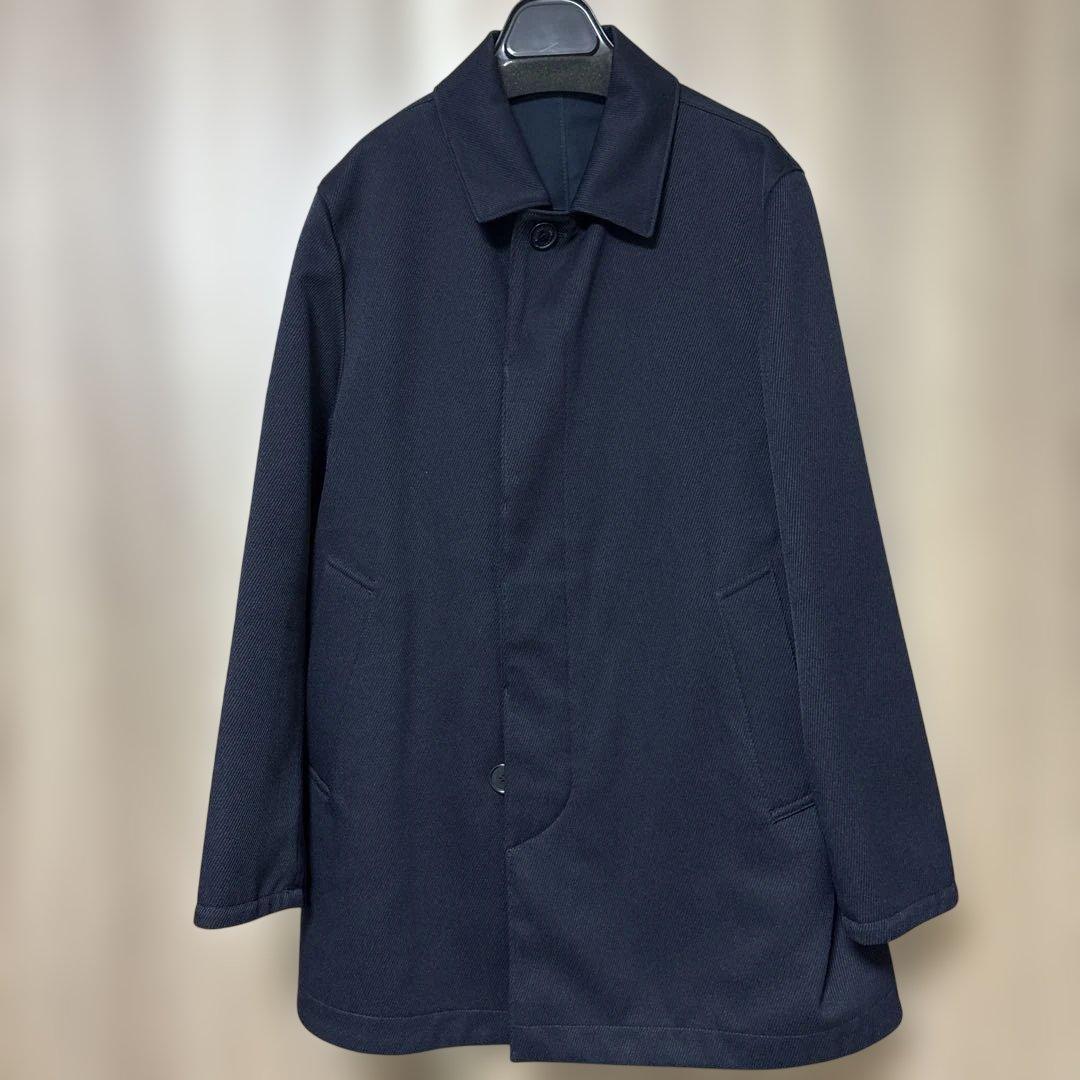 美品　マッキントッシュフィロソフィー　ネイビー ステンカラーコート