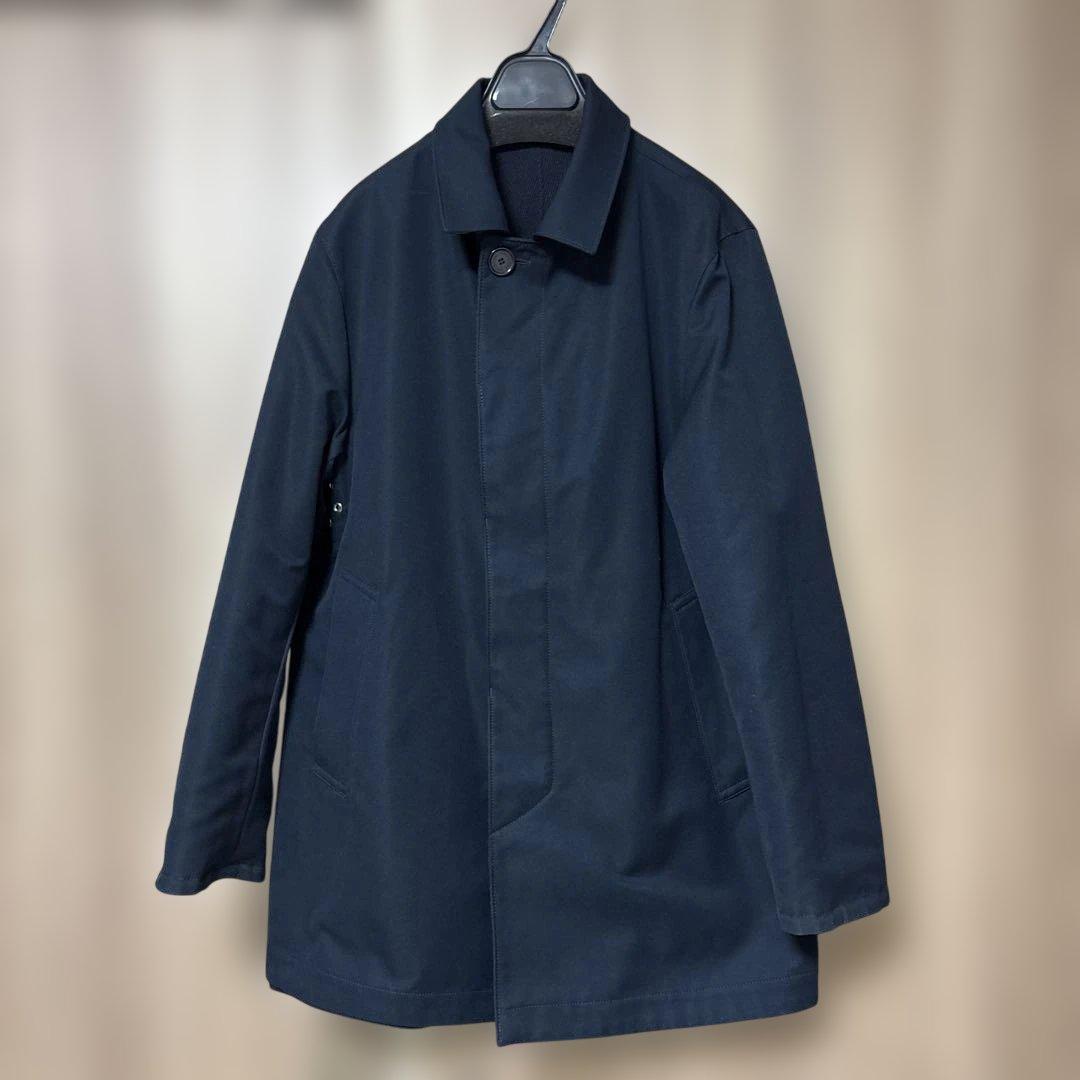 美品　マッキントッシュフィロソフィー　ネイビー ステンカラーコート