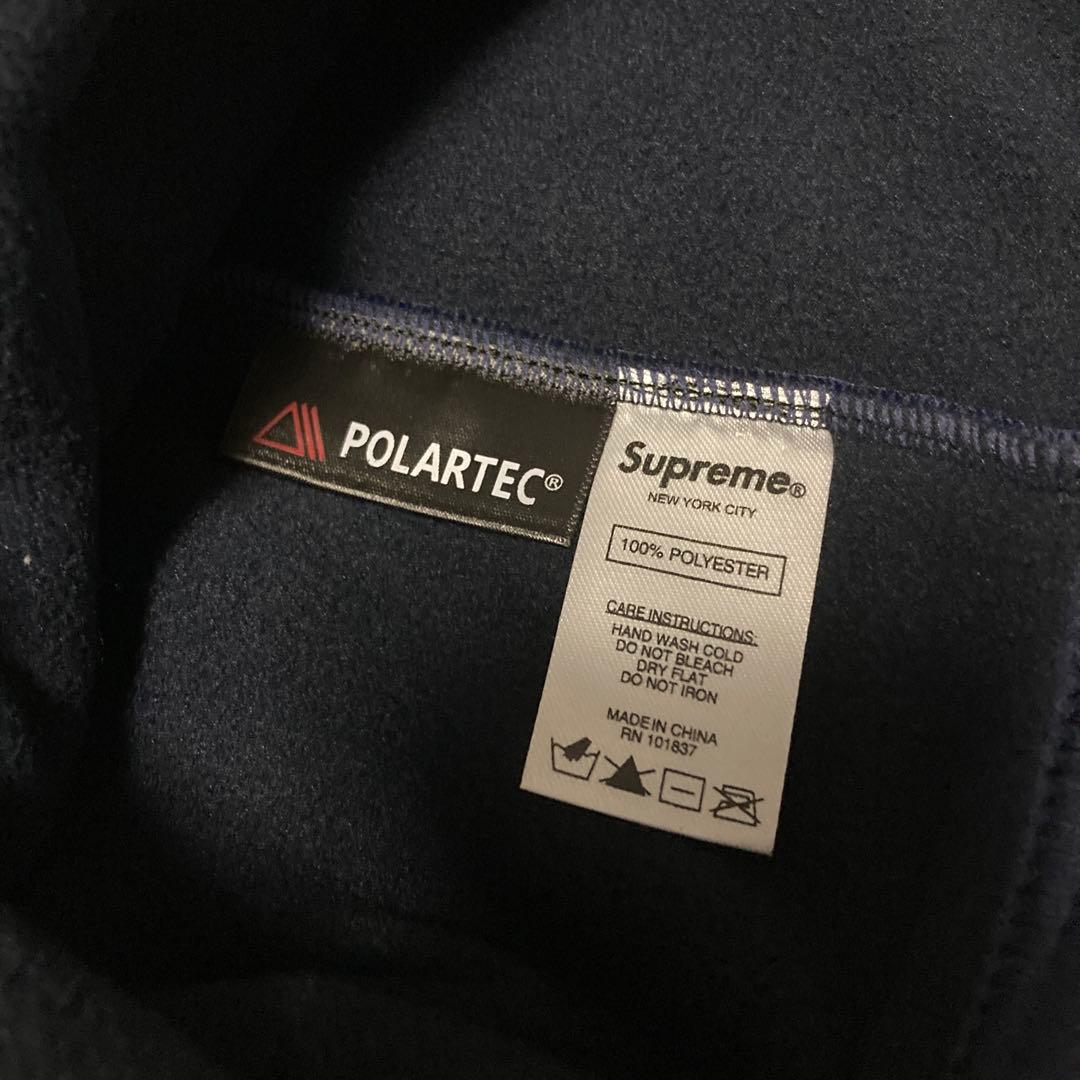 新品Supreme ネイビー ネックウォーマー ポーラテック