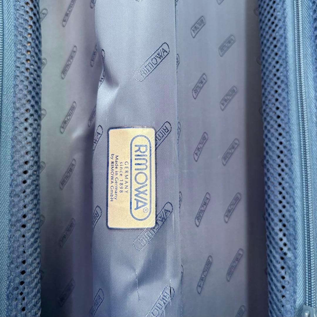 青ロゴ・美品 RIMOWA TOPAS 104L キャリーケース　大容量　アルミ