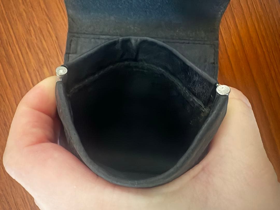 Hender Scheme clasp wallet　 黒　三つ折り　財布