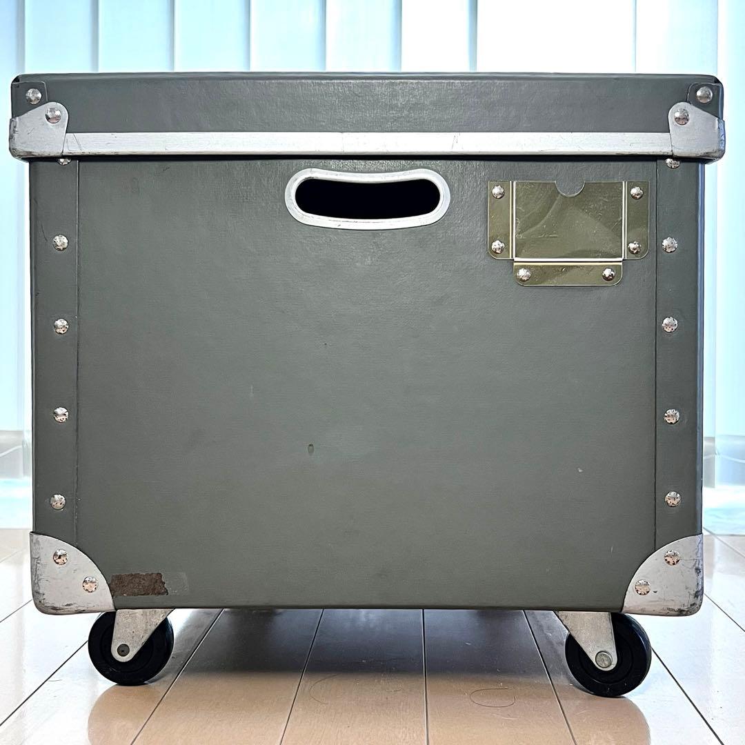 希少! 廃番グレー（超特大）無印良品 硬質パルプボックス 店舗用備品/ネーム付き