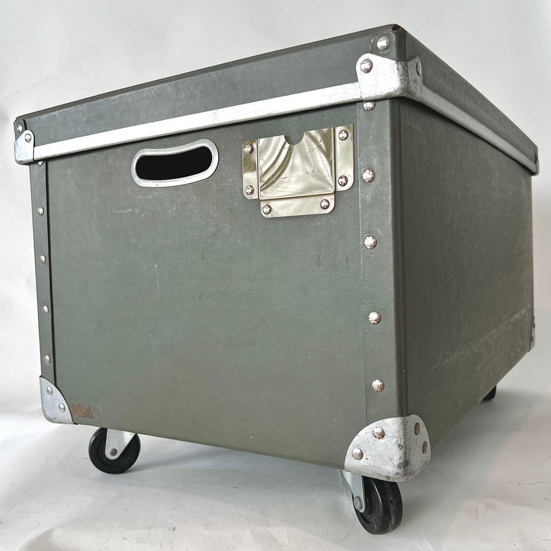 希少! 廃番グレー（超特大）無印良品 硬質パルプボックス 店舗用備品/ネーム付き