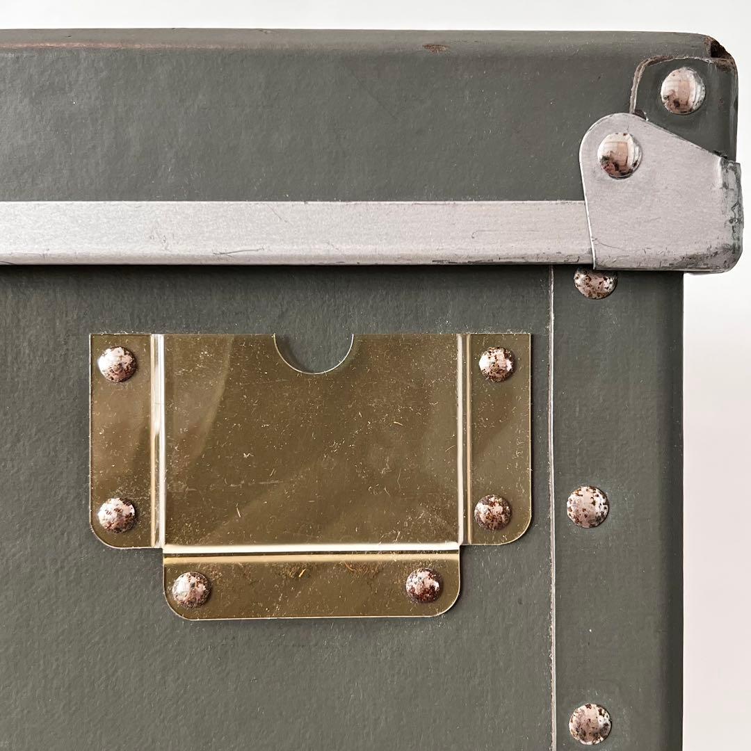 希少! 廃番グレー（超特大）無印良品 硬質パルプボックス 店舗用備品/ネーム付き