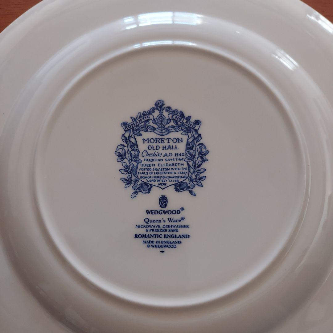 【未使用品】ウェッジウッド　Queen’s Ware 大皿4枚★黒壺★