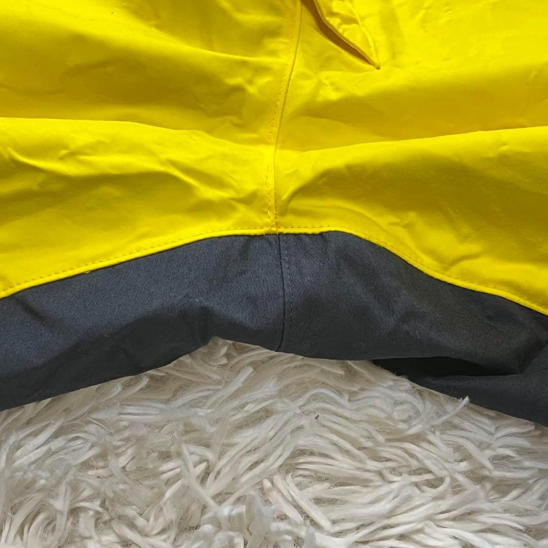【美品】ザノースフェイス　ビブパンツ　イエロー×ブラック　ゴアテックス　スノボ