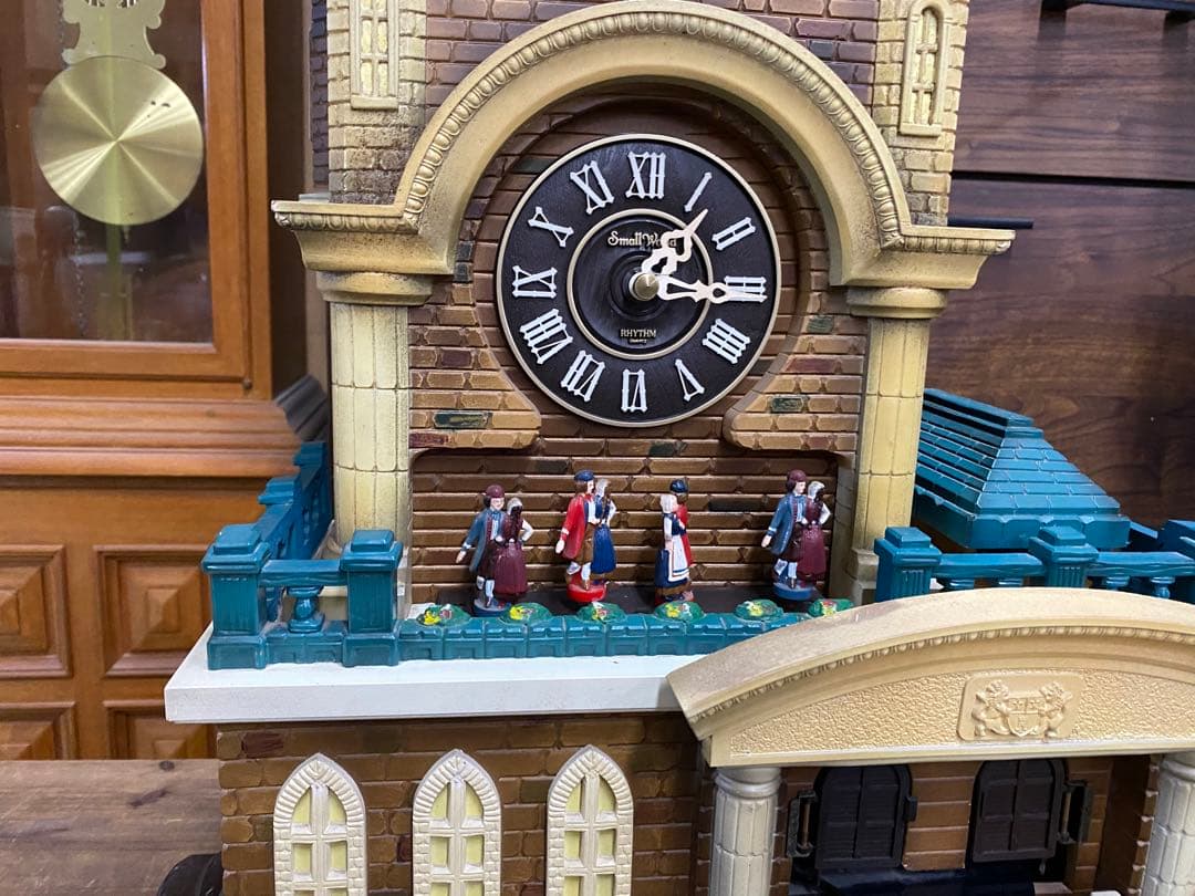 【昭和レトロ】からくり時計　リズム時計工業株式会社　美しく青きドナウ　ジャンク