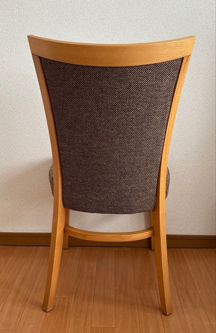 フランスベッド ダイニングチェア 木製チェアー　ミドルバッグチェアー１脚