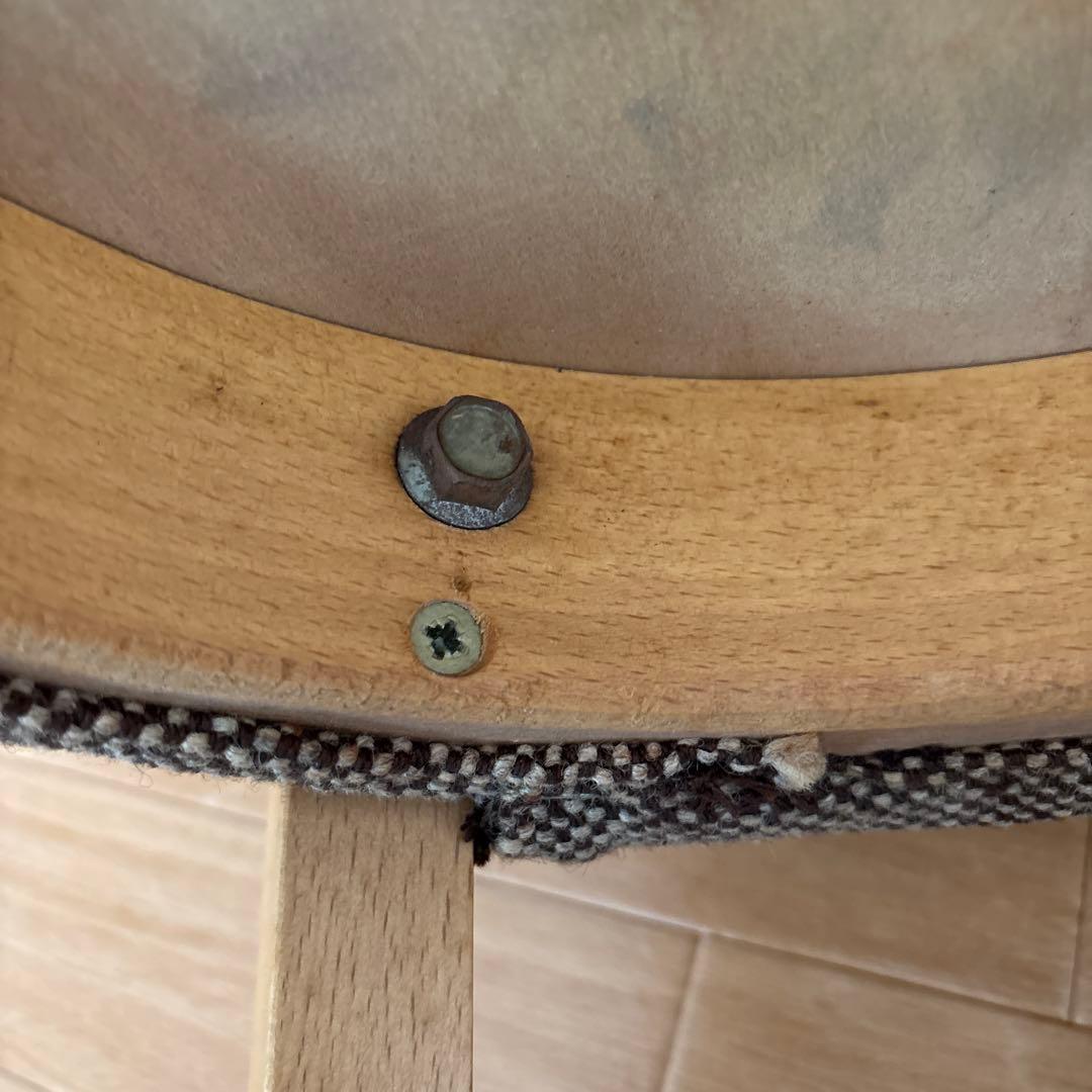 フランスベッド ダイニングチェア 木製チェアー　ミドルバッグチェアー１脚